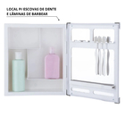 Armário Banheiro Espelheira Sobrepor E Embutir | Com Perfil D